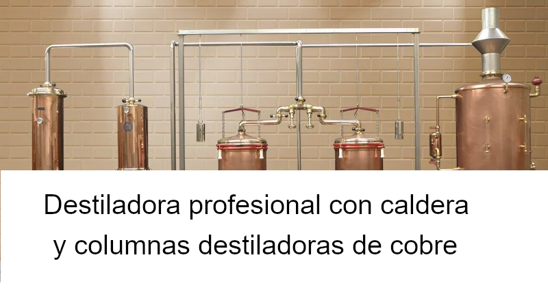 Maquinas profesionales de destilación de cobre.